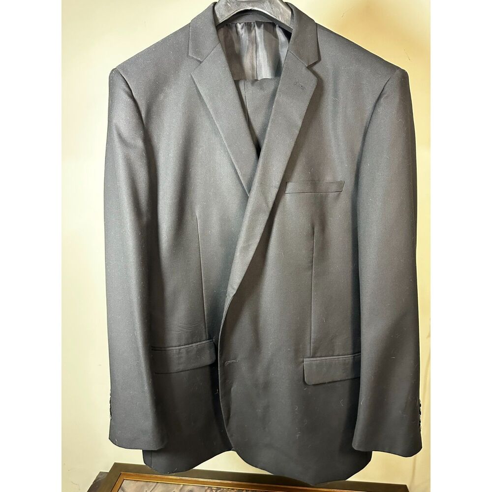 Alain Dupetit Men’s Charcoal Grey 2-Piece Suit – 54L  & 48W x 32L - ECU